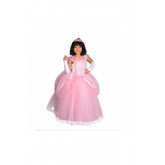 Kız Çocuk Pembe Prenses Sindirella Kostümü