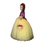 Pamuk Prenses Kostümü Kız Çocuk Özel Tasarım Doğum Günü Party Elbisesi