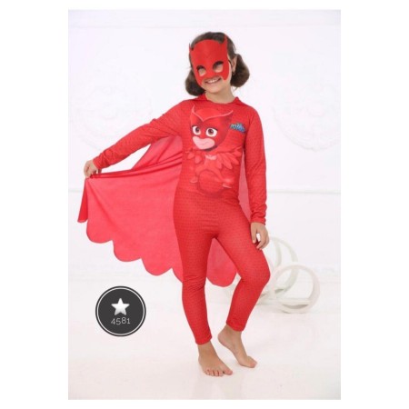 Pijamaskeliler Kırmızı Baykuş Kız Kostümü