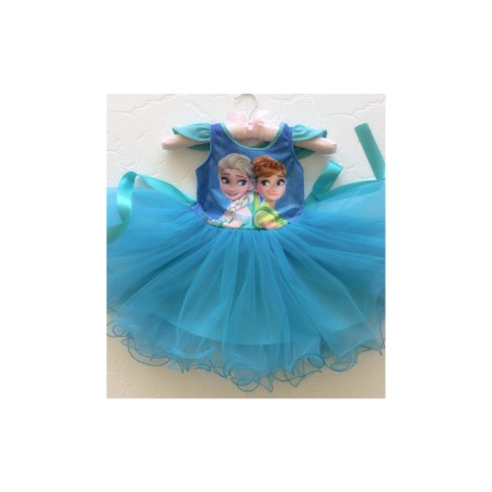 Frozen Elsa Doğum Günü Çok Kabarık Kız Çocuk Elbise Kostümü Özel Üretim Prenses Tüllü Kabarık