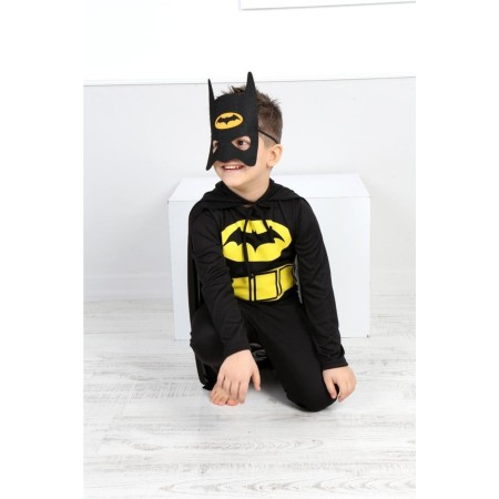 Erkek Çocuk Süper Kahraman Batman Yarasa Adam Maskeli Kostüm