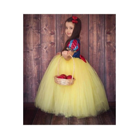 Kız Çocuk Sarı Berra Pamuk Prenses Kostüm