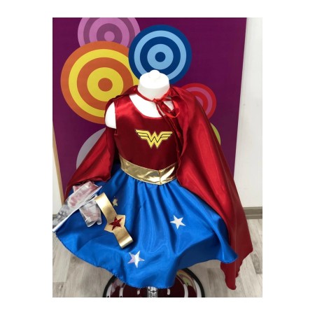 Wonder Woman Baskılı Kız Çocuk Doğumgünü&parti Kostümü