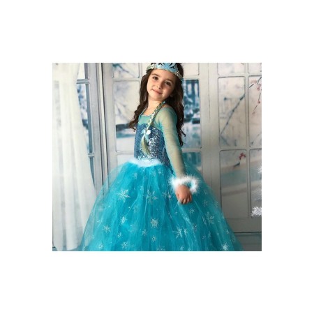 Tarlatanlı Frozen Elsa Kostümü