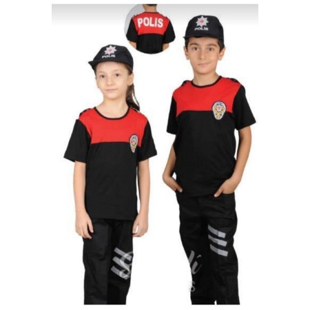 Çocuk Polis Kıyafeti Yunus Polis Kostümü