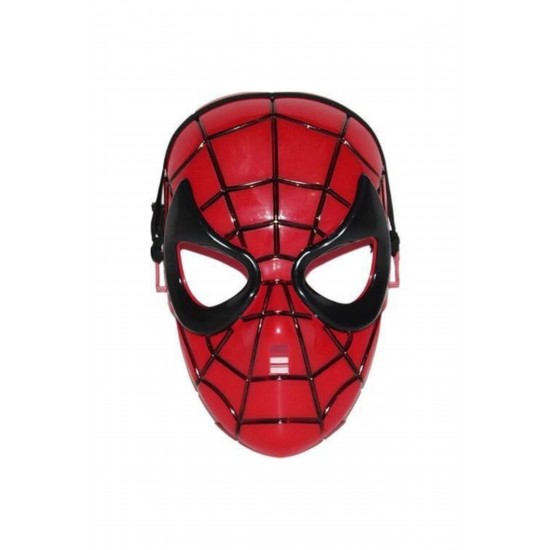 Siyah Kırmızı Spiderman Kostümü + Spiderman Figür + Spiderman Maske - Örümcek Adam Kostüm