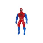 Siyah Kırmızı Spiderman Kostümü + Spiderman Figür + Spiderman Maske - Örümcek Adam Kostüm