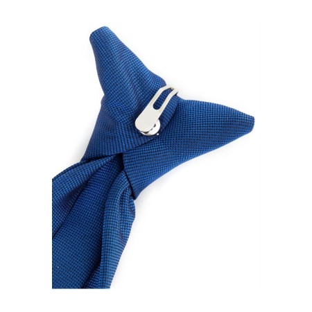 Mavi Klipsli Kullanıma Hazır Kravat