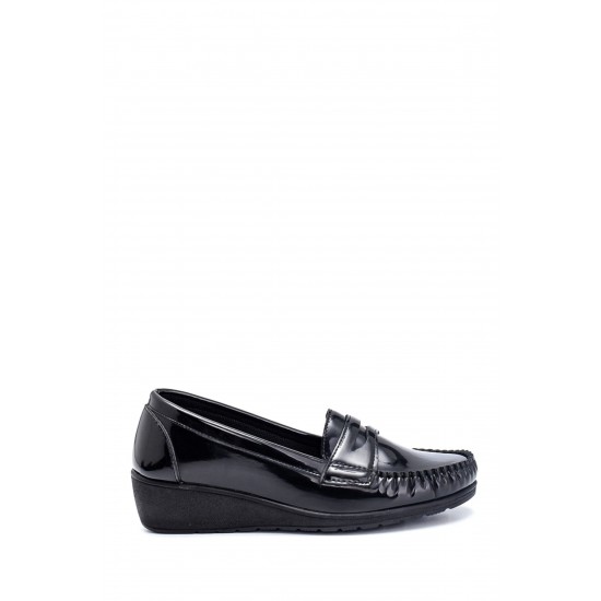 Kadın Casual Dolgu Topuk Loafer