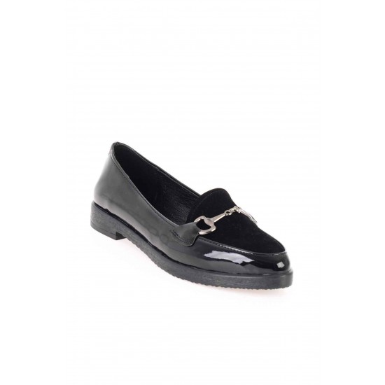 Siyah Mat Rugan Kadın Loafer K01641150098