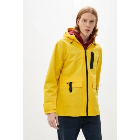 Kapüşonlu Sarı Ceket Regular Fit / Normal Kesim 010384-33200