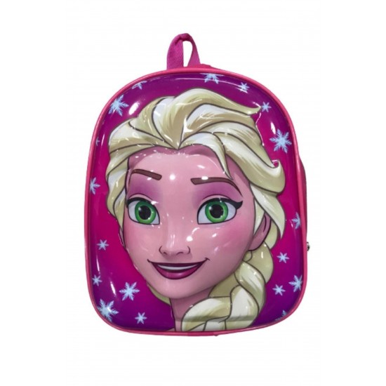 Kız Çocuk Pembe Frozen Elsa Kabartmalı Kreş Ana Sınıfı Çantası