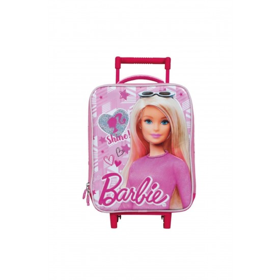 Barbie Lisanslı Çek Çekli Anaokulu Çantası 5043