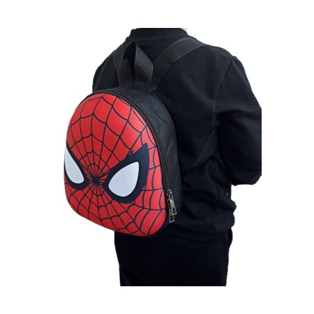 Spiderman Mini 3 Boyutlu Kabartma Örümcek Adam Anaokulu Kreş Sırt Çantası ( 22x19 Cm )