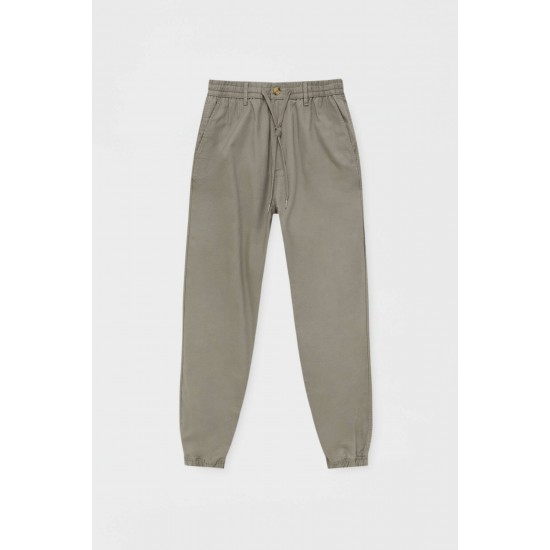 Renkli Keten Jogger Pantolon