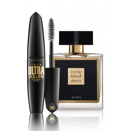 Little Black Dress Kadın 50ml EDP + Avon True Ultra Volume Maskaralı Set