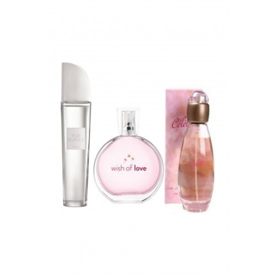 Pur Blanca, Celebre Ve Wish Of Love Edt 50 Ml 3 Lü Set