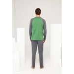 Erkek Yeşil Yuvarlak Yaka Pijama Takımı