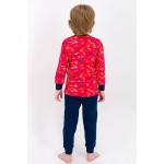Açık Kırmızı Lisanslı Erkek Çocuk Pijama Takımı