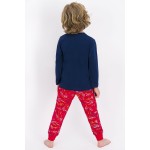 Erkek Çocuk Lacivert Pijama Takımı