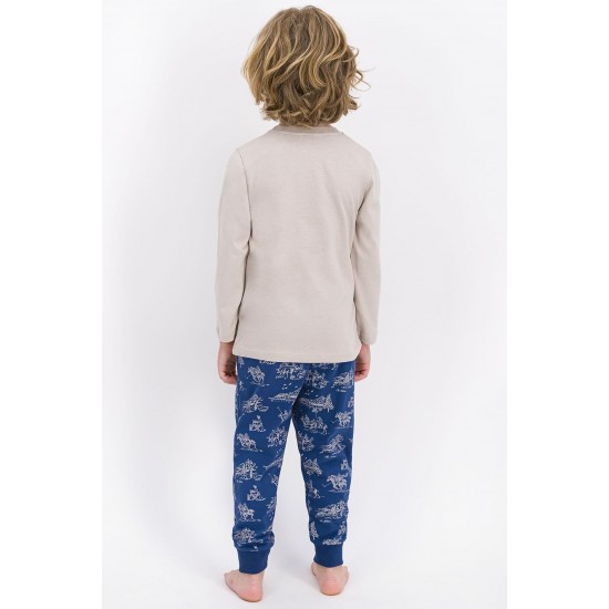 Erkek Çocuk Mavi Pijama Takımı