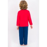 Erkek Çocuk Açık Kırmızı Uzun Kol Pijama Takımı