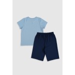 Erkek Çocuk Mavi G4M Pijama Takımı