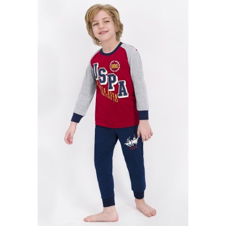 Erkek Çocuk Açık Bordo Lisanslı Pijama Takımı