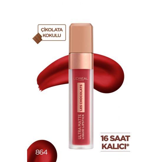 Likit Mat Ruj - Les Chocolats Ultra Matte Liquid Lipstick 864 Tasty Ruby 3600523643844