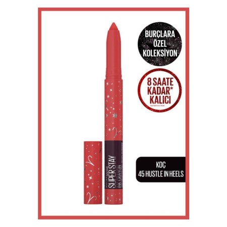 Super Stay Ink Crayon Kalem Mat Ruj Zodiac Serisi - 45 Hustle In Heels (koç)