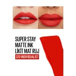 Super Stay Matte Ink Likit Mat Ruj - 320 Individualist- Kırmızı