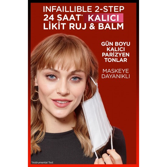 L'oréal Paris Infaillible 2-step 24 Saat Kalıcı Likit Ruj & Balm - 801 Toujours Toffee