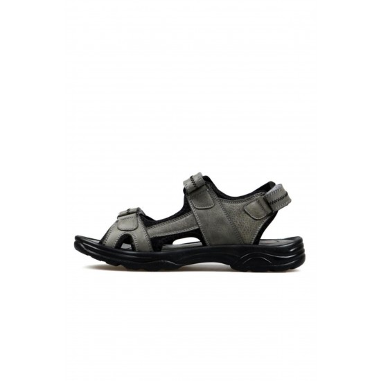 556 1617 Hakiki Deri Confort Casual Günlük Anatomik Sandalet