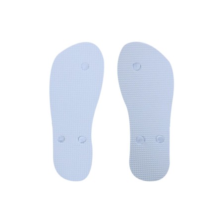 Erkek Sandalet -  Gözlük Desenli Mavi Parmak Arası Unisex Terlik - 2018042704