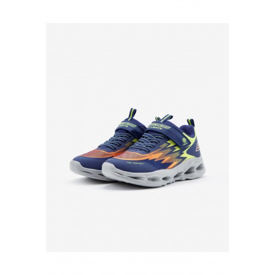 S Lights®-Vortex-Flash-Zorent Büyük Erkek Çocuk Mavi Işıklı Spor Ayakkabı - 400600L Blmt