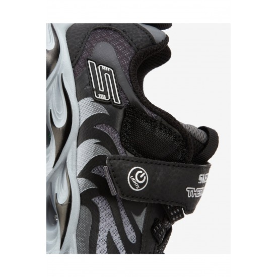 Thermo-Flash Büyük Erkek Çocuk Siyah Işıklı Spor Ayakkabı - 400106L Bkcc