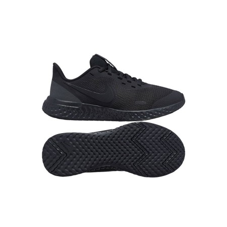 Unisex Çocuk Siyah Koşu Ayakkabı Bq5671-001