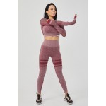 Kadın Uzun Kollu Dikişsiz Spor Tişört | Crop Tops | Queen Serisi |