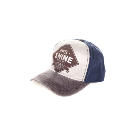 Jewel Shine Beyzbol Şapka Eskitme 2020 Model Şapka Mavi Kahverengi