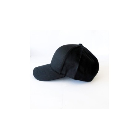 Siyah Yazlık Örme Düz Renk Arkası Ayarlanabilir Şapka (UNİSEX)