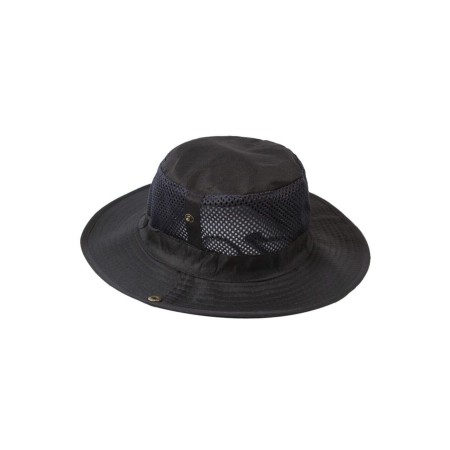 Unisex Siyah Yazlık Katlanabilir Fileli Safari Fötr Şapkası