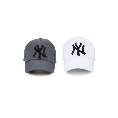 Ny New York 2'li Unisex Set Şapka Füme Ve Beyaz
