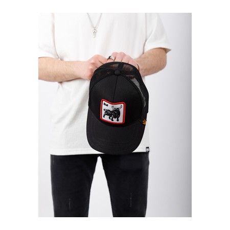 Hayvanlı / Hayvan Figürlü Bull Boğa Model Siyah Fileli Şapka