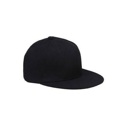 Düz Unisex Snapback Hip Hop Siyah Şapka