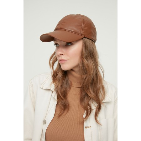 Kahverengi Kadın Şapka TWOAW22SP0011