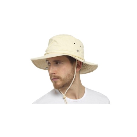 Unisex Bej Yazlık Katlanabilir Safari Şapka