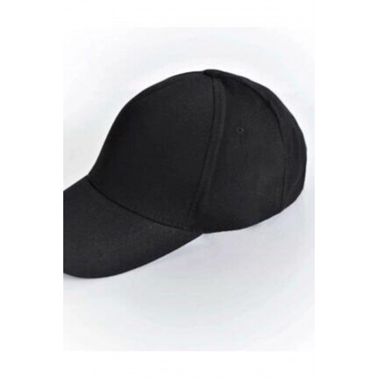 Düz Renk Cap Siyah Unisex Erkek Kadın Şapka Kep