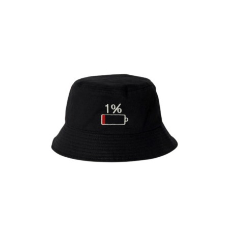 Siyah %1 Şarj Balıkçı Şapka Bucket Hat