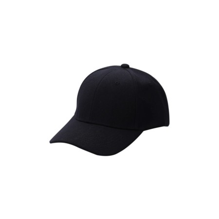 Siyah Spor Şapka Unisex Arkası Cırtlı Ayarlanabilir