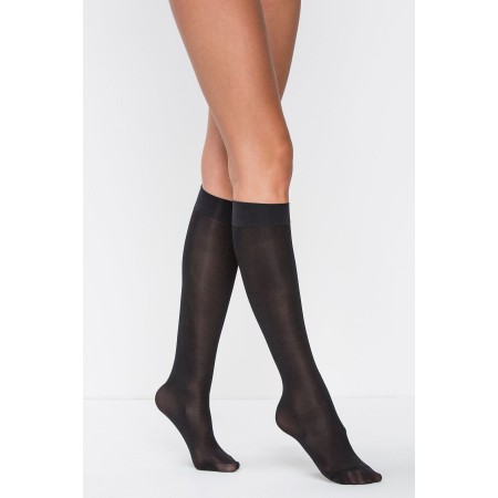 Kadın Siyah Mikro 40 Diz Altı Çorap